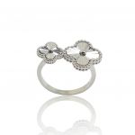 Platinum plated silver  925° ring(code RZB105508)